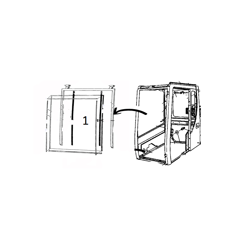 КАТ 312Л 320Л 6К9004 ГУСЕНИЧНОГО ЭКСКАВАТОРА ПЕЧАТАНИЯ ЭКРАНА ВЕТРОВОГО СТЕКЛА ПРОКАТАННЫЙ