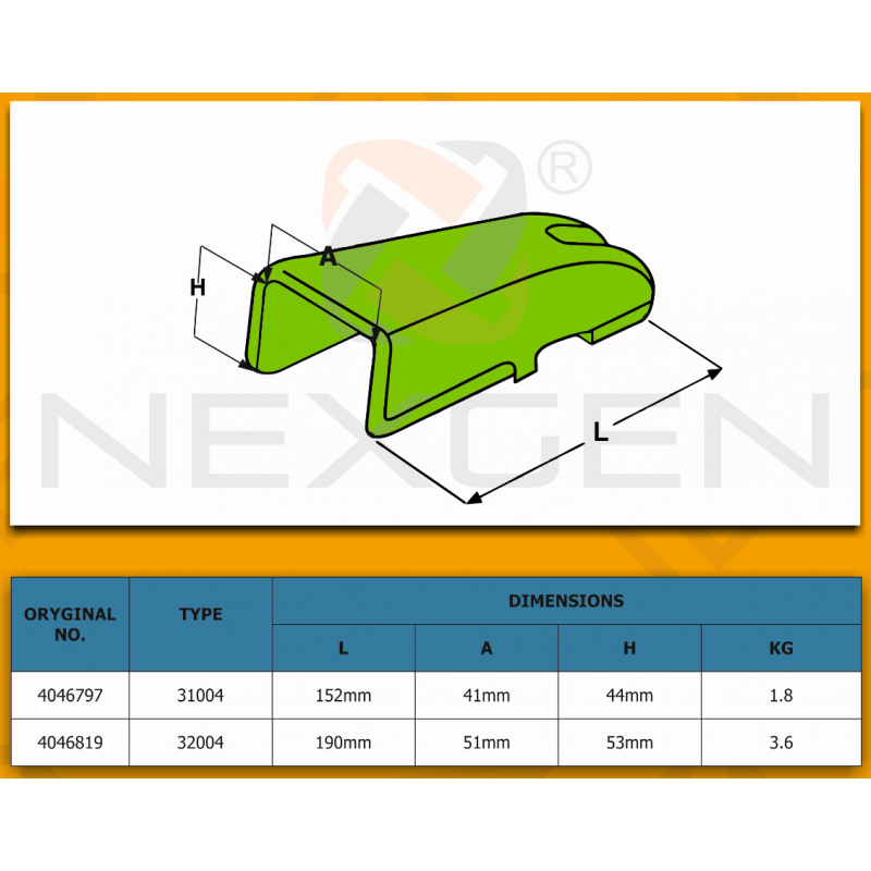 Adapter B-Lock 31004 type BOFORS