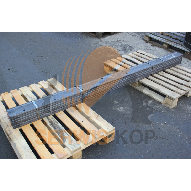 Toeplate suitable for CAT 2406x150x20 - HB400 screw holes