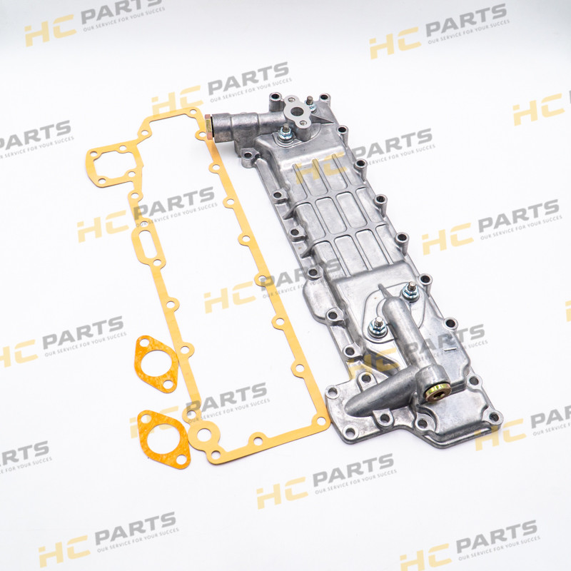 JCB Engine oil cooler with housing ISUZU 4BG1 Tier 1 - JS