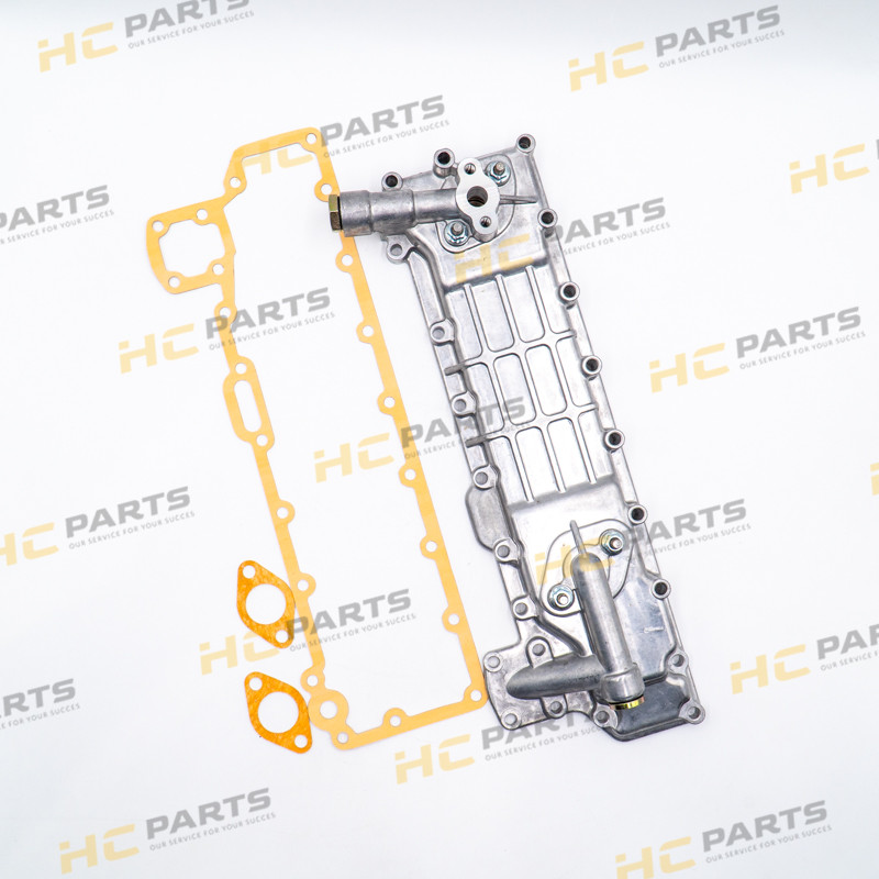 JCB Engine oil cooler with housing ISUZU 4BG1 Tier 1 - JS