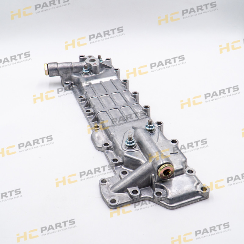 JCB Engine oil cooler with housing ISUZU 4BG1 Tier 1 - JS