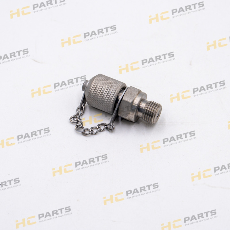 JCB Adapter pressure test 1/4 BSP male