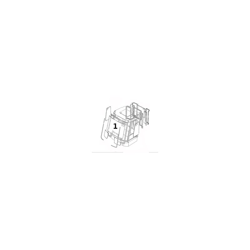 Прокатанное ветровое стекло трактор JCB FASTRAC 125 150-T55 3200 827/30250