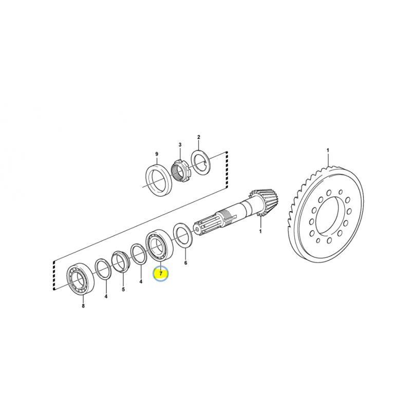 ПОДШИПНИК ЭКСКАВАТОРА-ПОГРУЗЧИКА VOLVO OEM NSK BL61 BL71