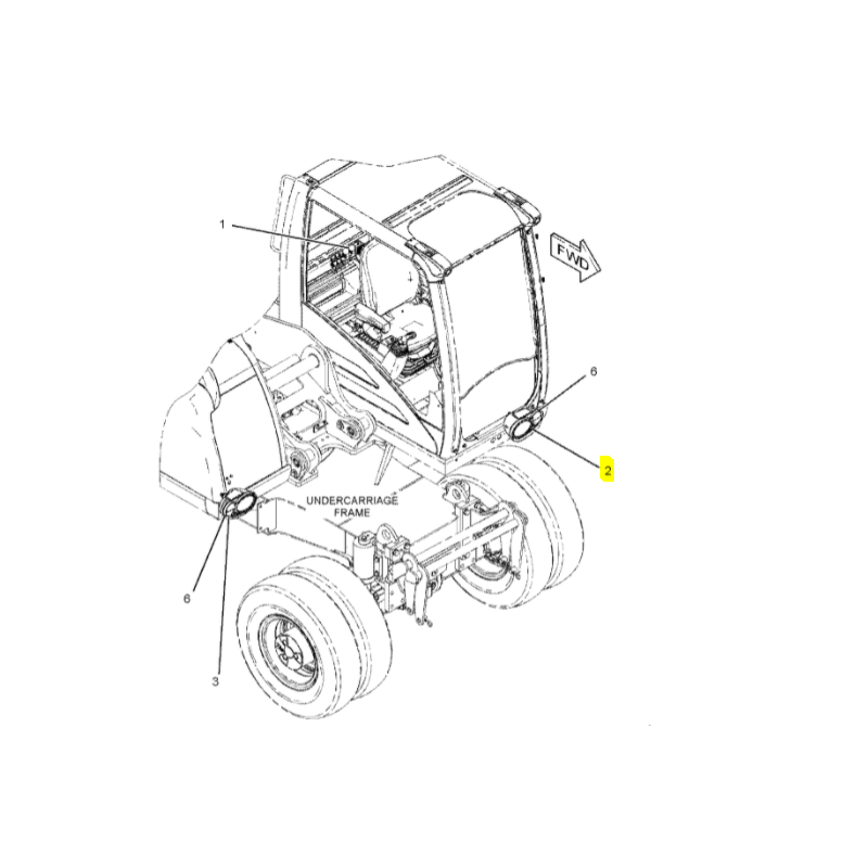 ФАРА ПЕРЕДНЯЯ ЛЕВАЯ OEM CAT ЭКСКАВАТОР СЕРИИ D