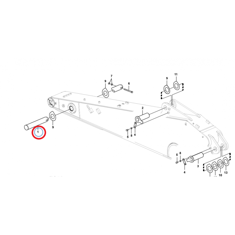 ШТИФТ СТРЕЛЫ ЭКСКАВАТОР VOLVO