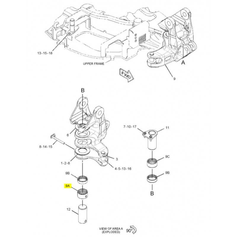 ВТУЛКА ЗАДНЕЙ БАБКИ CAT 303.5 C