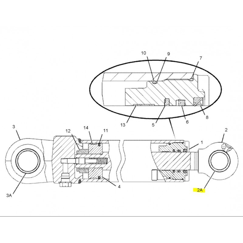 ВТУЛКА ПРИВОДА КОВША CAT ЭКСКАВАТОР-ПОГРУЗЧИК 416E 420E