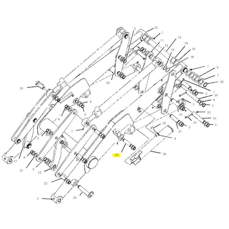 ПЕРЕДНИЙ РЫЧАГ CAT ЭКСКАВАТОР-ПОГРУЗЧИК СЕРИИ C D E CVA