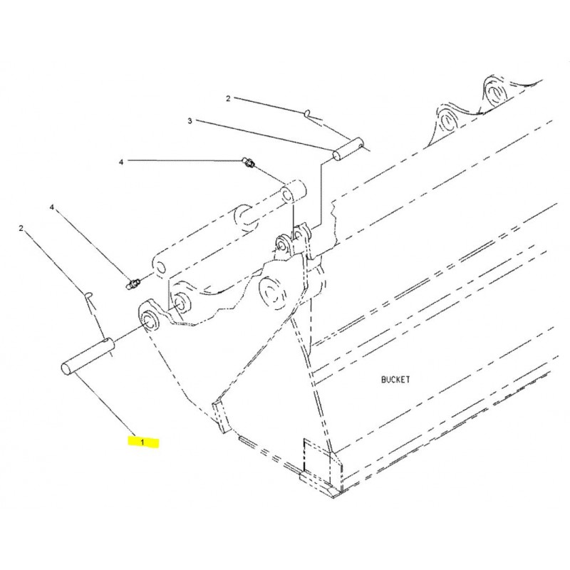 ШТИФТ ПРИВОДА АКУЛЫ ВНИЗ CAT ЭКСКАВАТОР-ПОГРУЗЧИК B C D E CVA