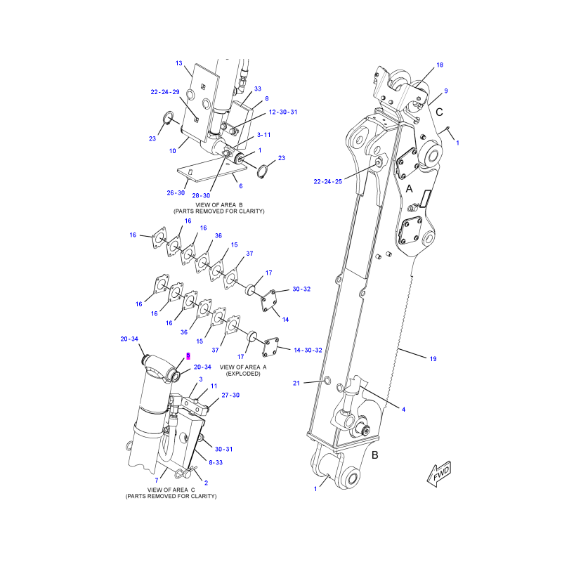ПОРШНЕВОЙ ШТОК ПРИВОДА STICK CAT ЭКСКАВАТОР-ПОГРУЗЧИК СЕРИИ E F