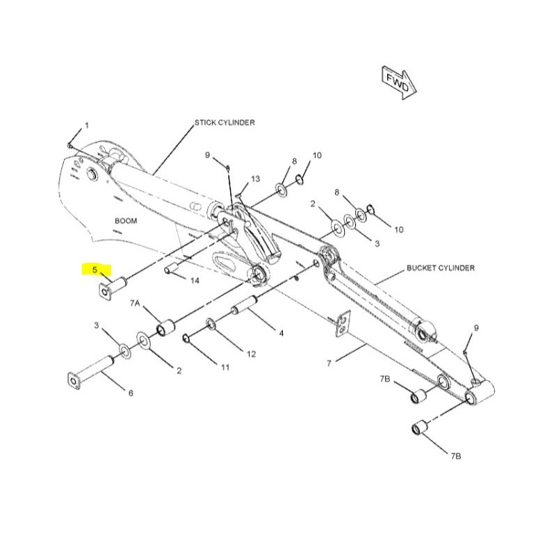 ПРИВОДНОЙ ШТИФТ МИНИ-ЭКСКАВАТОР CAT 301.6 301.8 C CVA