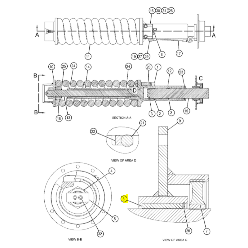 СПОЛЗАЯ ВТУЛКУ БУЛЬДОЗЕРА КАТ
