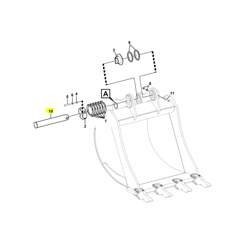 ШТИФТ КРЕПЛЕНИЯ КОВША VOLVO ЭКСКАВАТОР