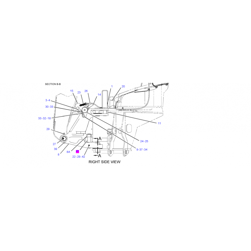 ШТИФТ ЗАДНЕЙ БАБКИ CAT ЭКСКАВАТОР-ПОГРУЗЧИК