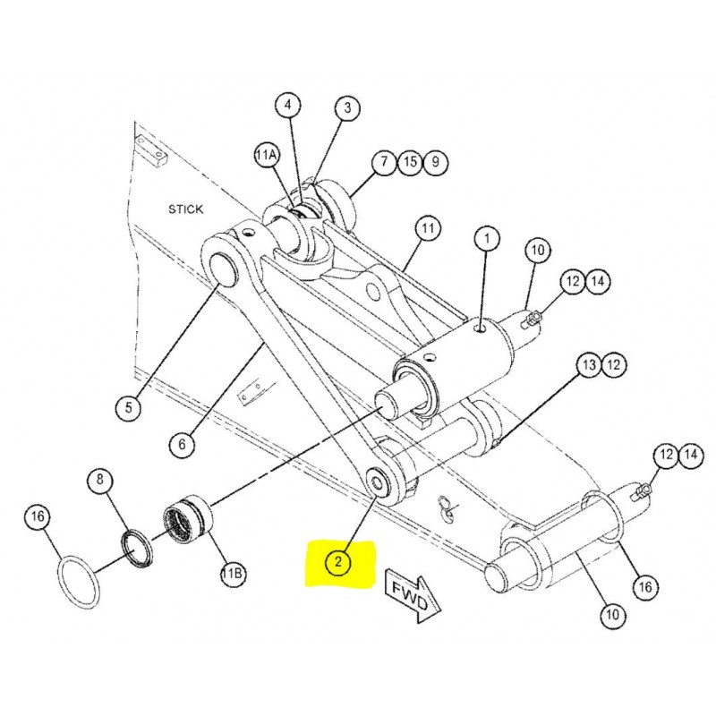 ШТИФТ КОВША ЭКСКАВАТОРА CAT