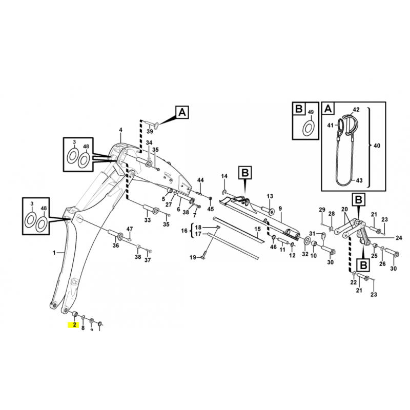 ВТУЛКА СТРЕЛЫ VOLVO ЭКСКАВАТОР-ПОГРУЗЧИК