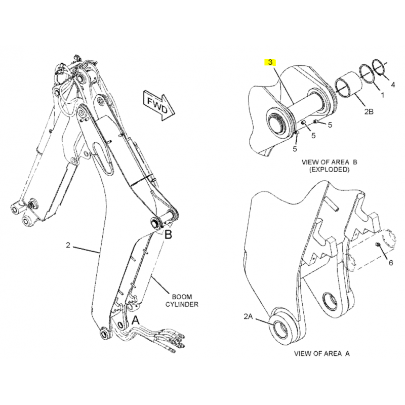 ШТИФТ ПРИВОДА BOOM ЭКСКАВАТОР-ПОГРУЗЧИК CAT