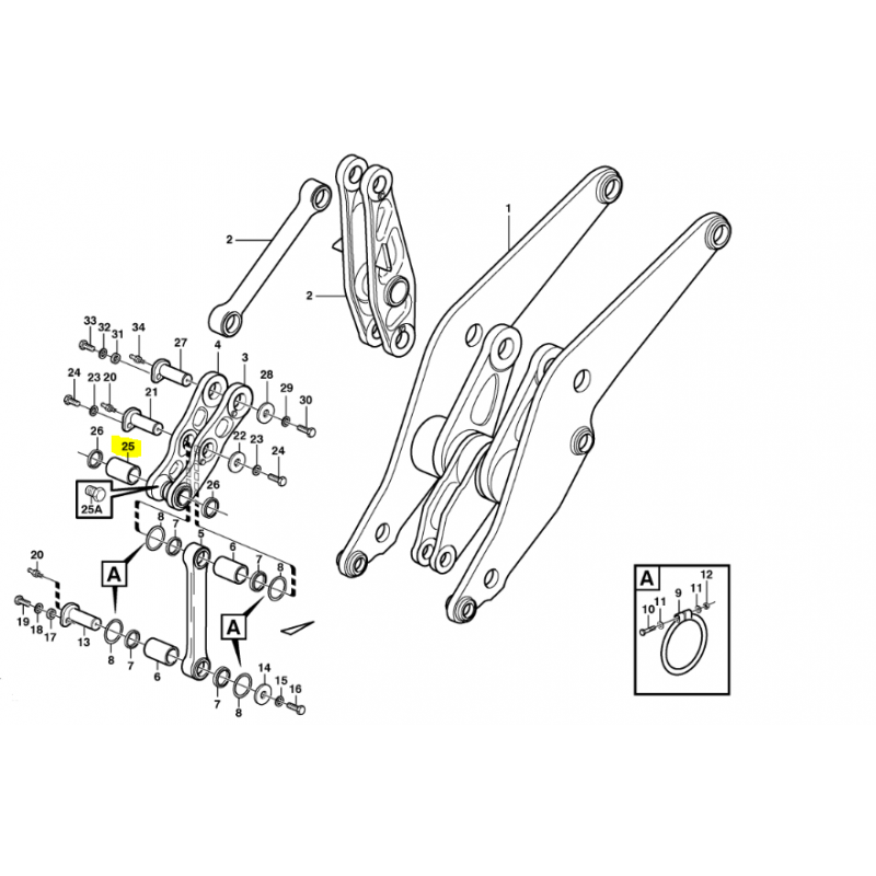 ВТУЛКА КОВША VOLVO ПОГРУЗЧИК