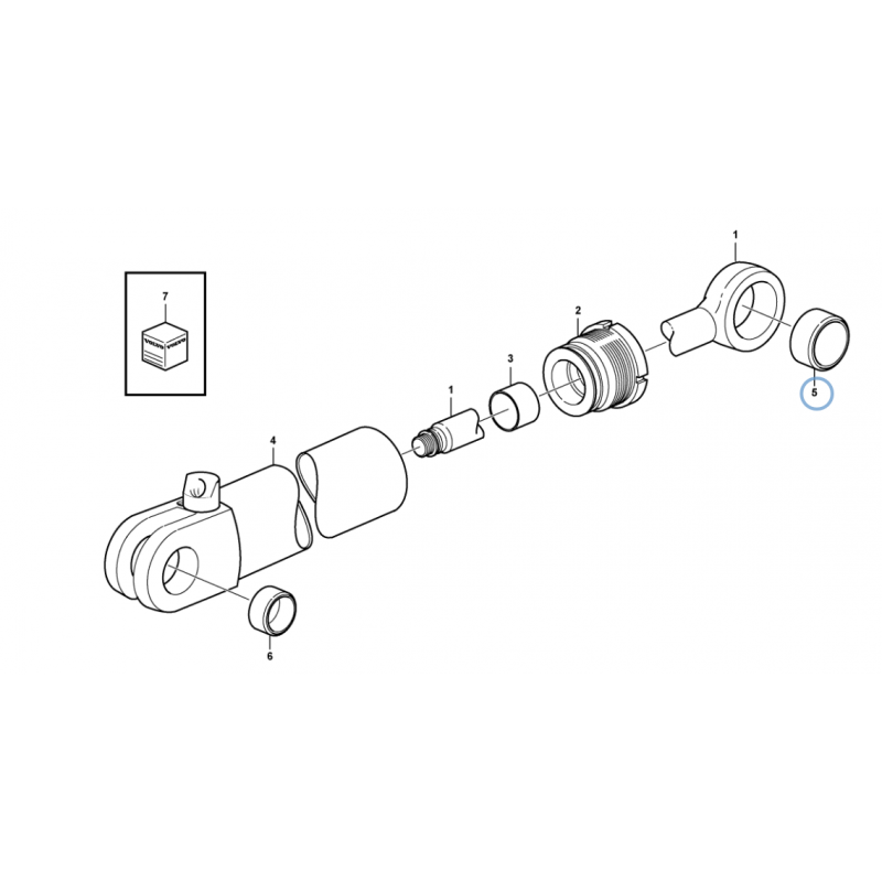 ВТУЛКА ПРИВОДА STICK / BOOM VOLVO ЭКСКАВАТОР-ПОГРУЗЧИК CVA