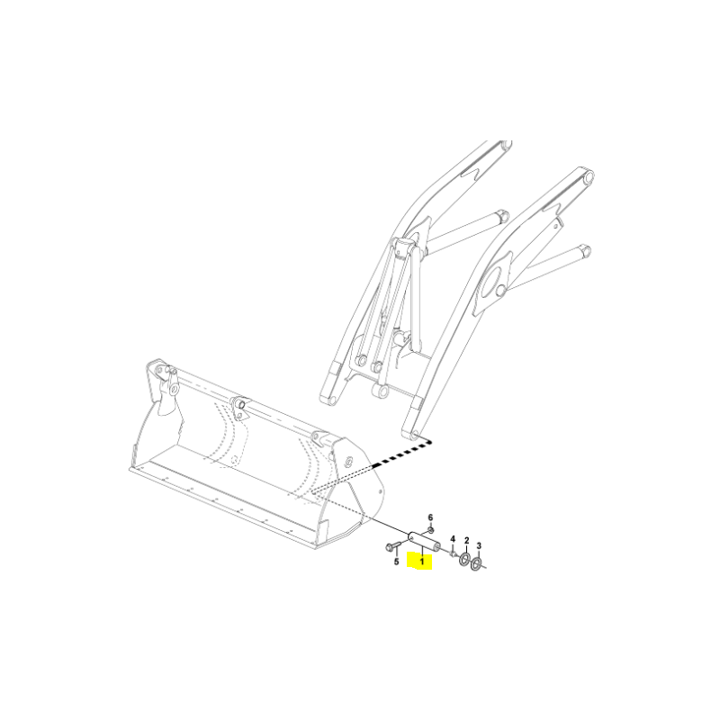 ШТИФТ КРЕПЛЕНИЯ ПЕРЕДНЕГО КОВША CVA VOLVO BL71
