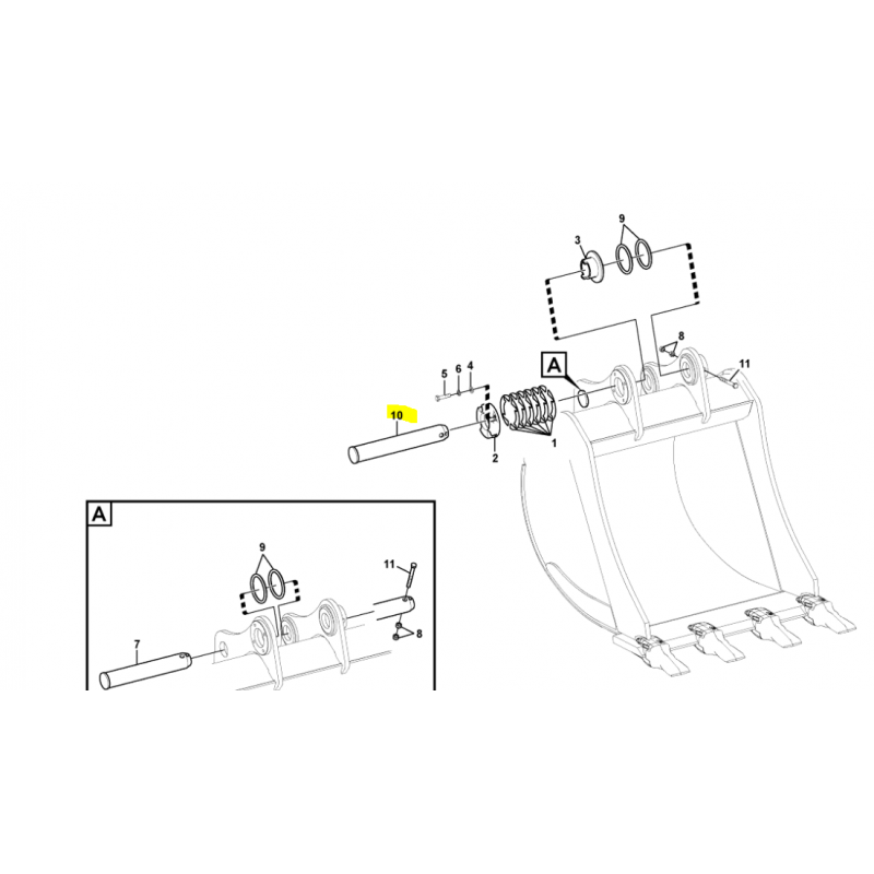 БЫСТРОРАЗЪЕМНЫЙ ШТИФТ VOLVO ЭКСКАВАТОР