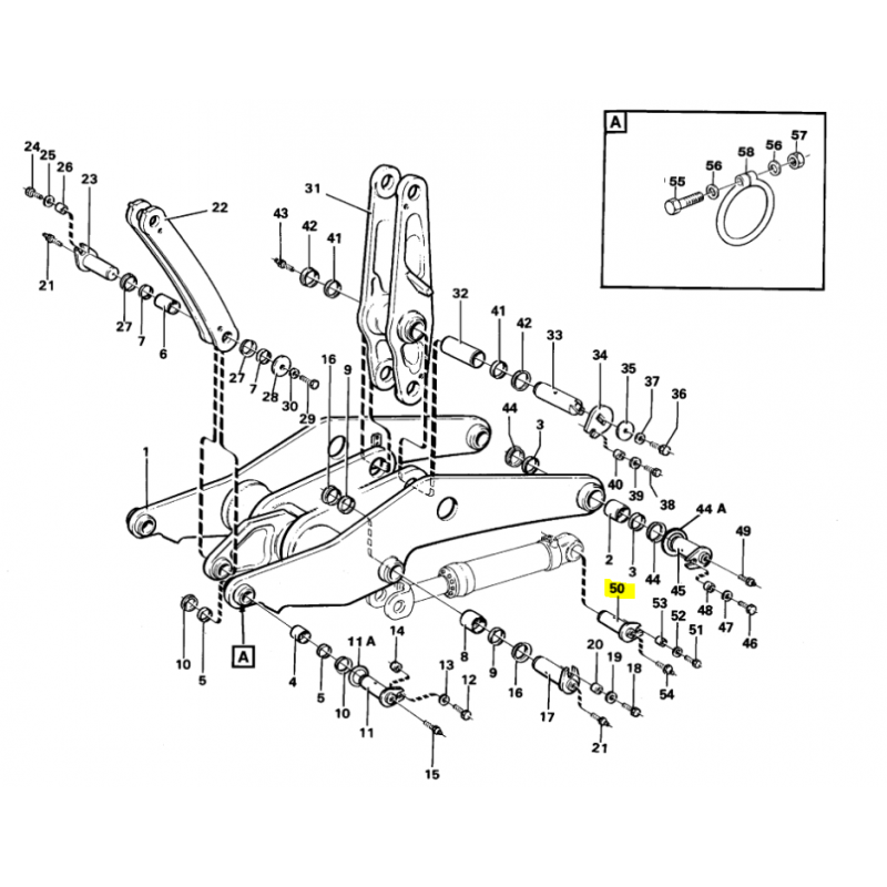 НАКЛОН КОВША VOLVO ПОГРУЗЧИК