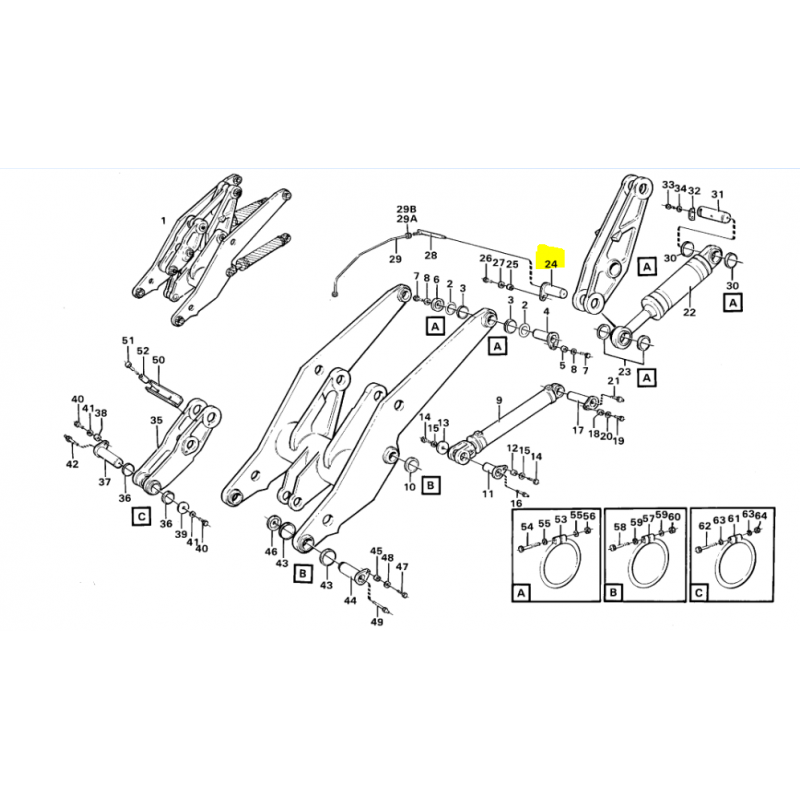 ШТЫРЬ KIWAKA ГОЛОВКИ ПОРШНЕВОГО ШТОКА VOLVO ПОГРУЗЧИК