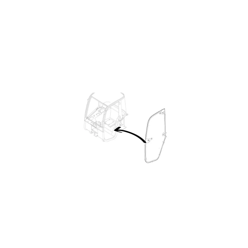 СТЕКЛО ДВЕРИ ЛЕВАЯ СТОРОНА КОЛЕСНЫЙ ПОГРУЗЧИК VOLVO L20B L25B 11306247