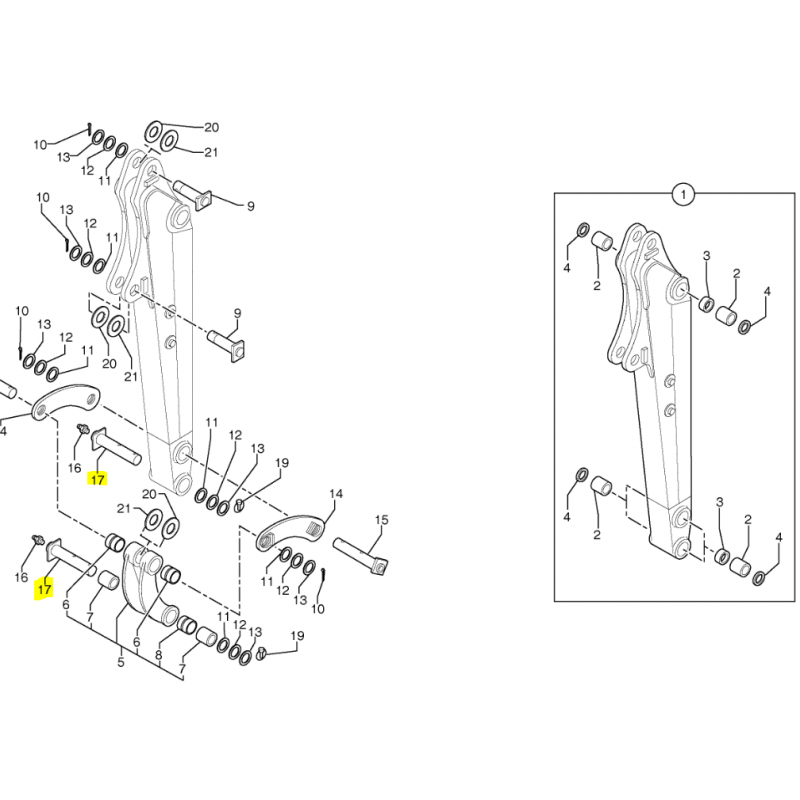 Штифт крепления ковша / Volvo экскаватор