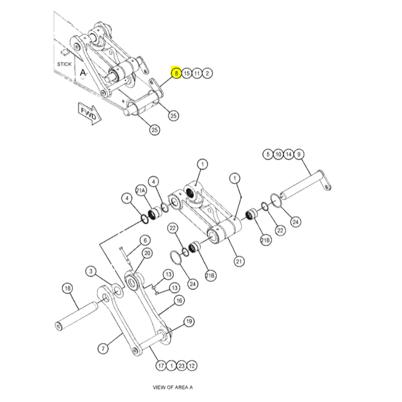 ШТИФТ КРЕПЛЕНИЯ КОВША CAT ГУСЕНИЧНЫЙ ЭКСКАВАТОР