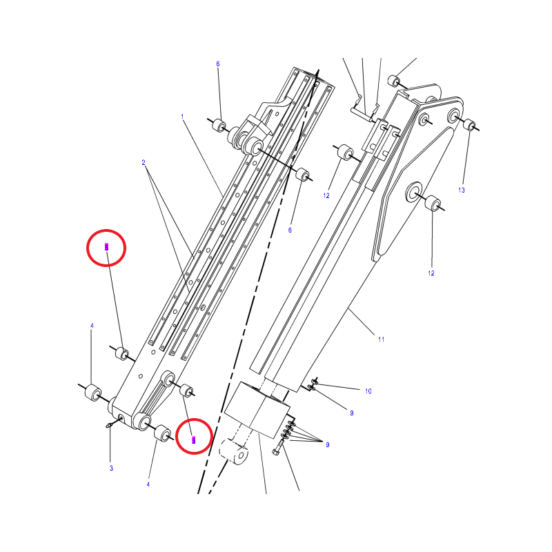 ВТУЛКА ПРИВОДА ПОДЪЕМА CAT ЭКСКАВАТОР-ПОГРУЗЧИК СЕРИИ B C D E CVA