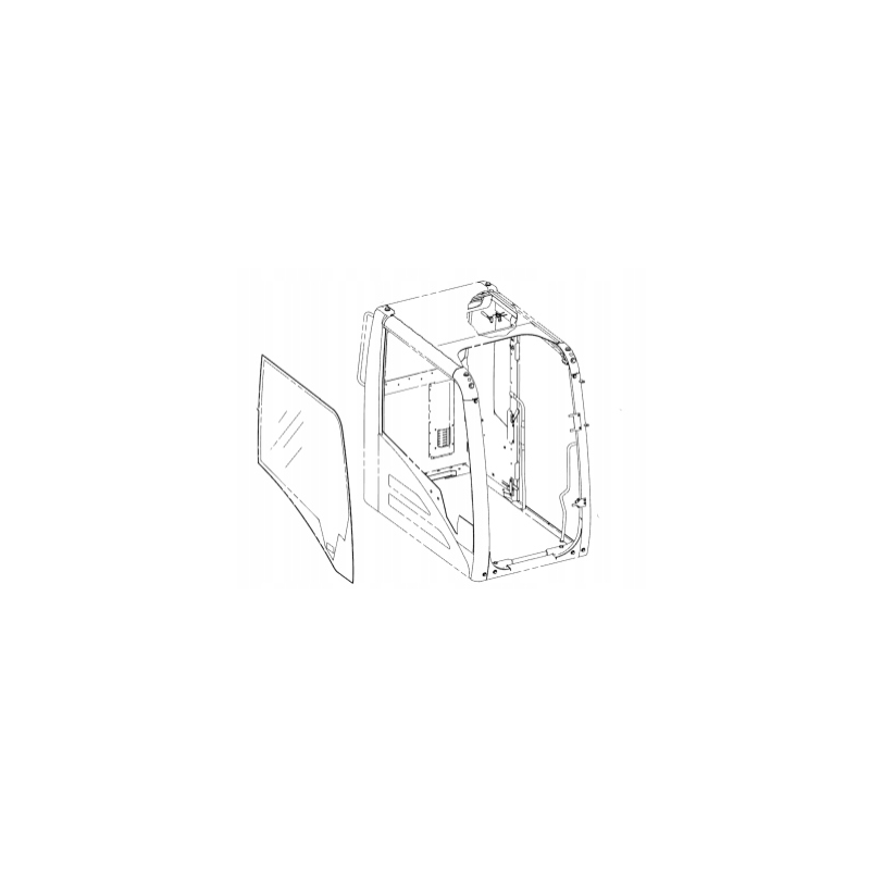 СТЕКЛО ПРАВАЯ СТОРОНА ШЕЛКОГРАФИЯ КОЛЕСНЫЙ/ГУСЕНИЧНЫЙ ЭКСКАВАТОР CAT M318C 320C 1516789