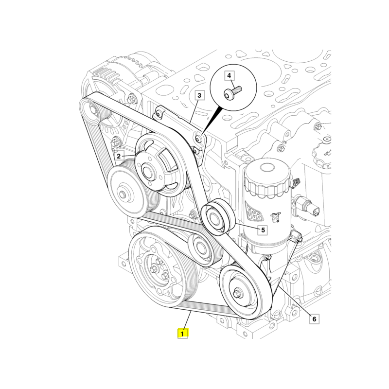 КЛИНОВОЙ РЕМЕНЬ JCB ЭКСКАВАТОР-ПОГРУЗЧИК CVA