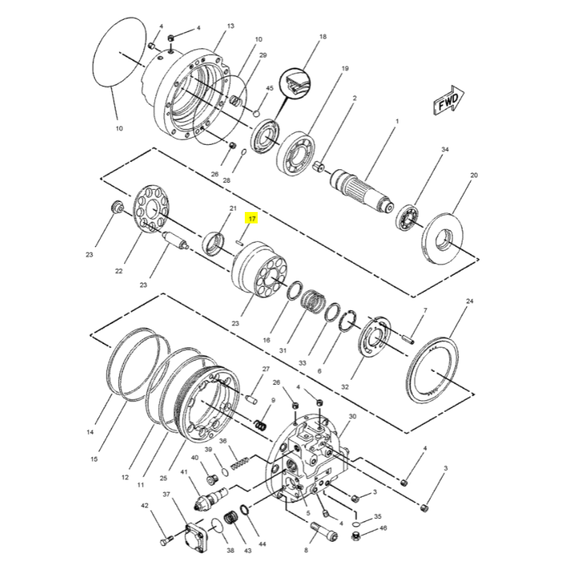 Штифт 3. 5X22 CAT гусеничный экскаватор 315 317 оригинал