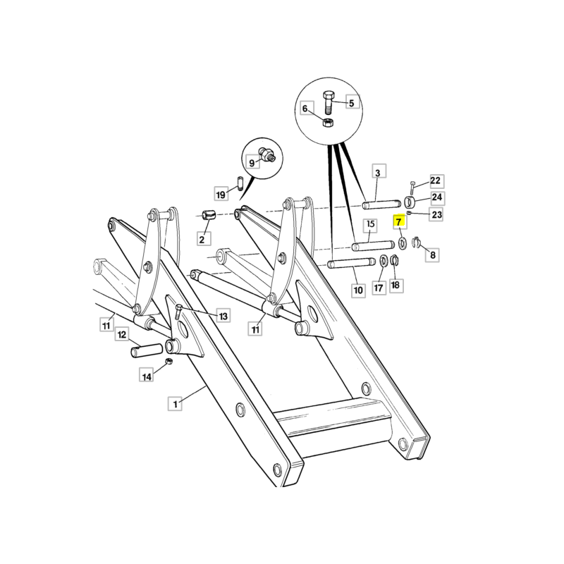 Шайба штифта 1,4 мм JCB экскаватор-погрузчик