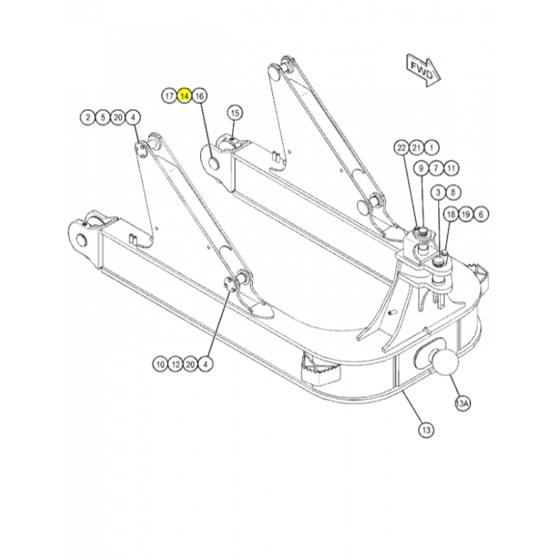 ЗАЩИТНЫЙ ШТИФТ РАМЫ CAT БУЛЬДОЗЕР
