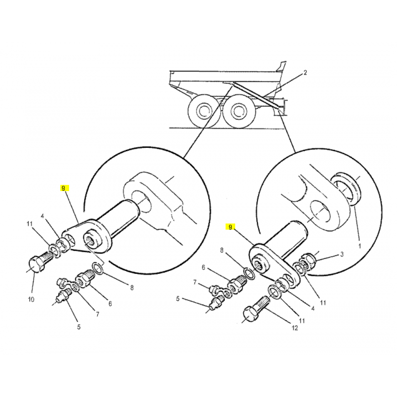 ПРИВОДНОЙ ШТИФТ KIPRA CAT САМОСВАЛ