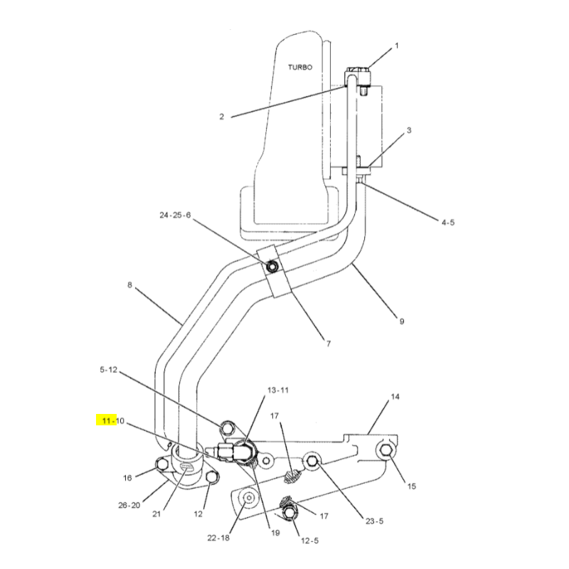 O-RING 2.21x13.36 KOPARKO-ŁADOWARKA TELEHANDLER CAT