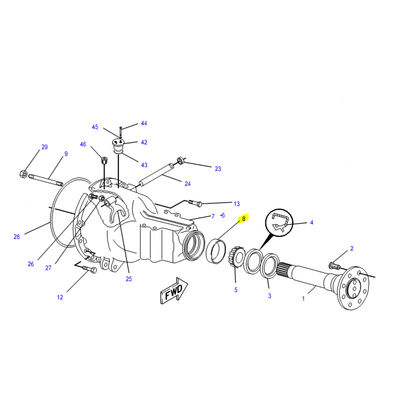 КРЫШКА ПОДШИПНИКА ЗАДНЕЙ ОСИ CAT ЭКСКАВАТОР-ПОГРУЗЧИК СЕРИИ B C D CVA