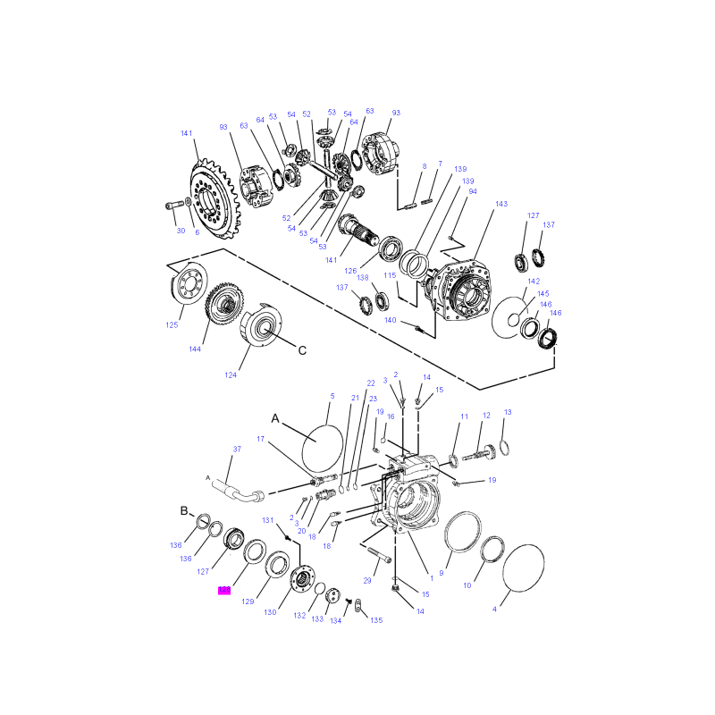 УПЛОТНЕНИЕ ВАЛА ПЕРЕДАЧИ CVA ЭКСКАВАТОР-ПОГРУЗЧИК CAT