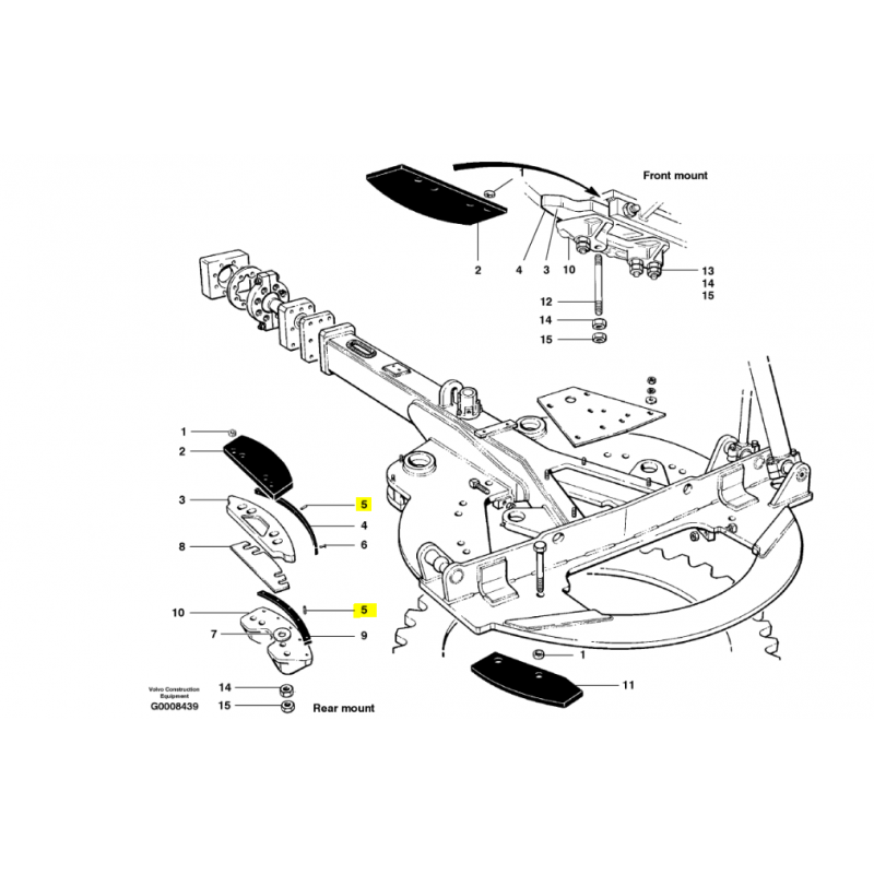 СТОПОРНЫЙ ШТИФТ ШЕСТЕРНИ VOLVO ГРЕЙДЕР