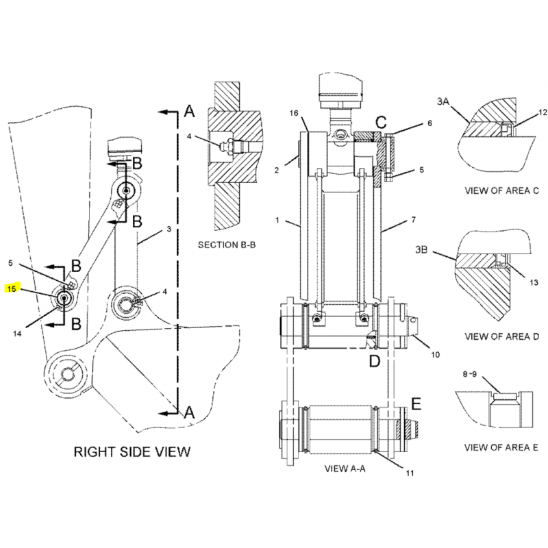 ШТИФТ 45X250 КОВША ЭКСКАВАТОРА CAT