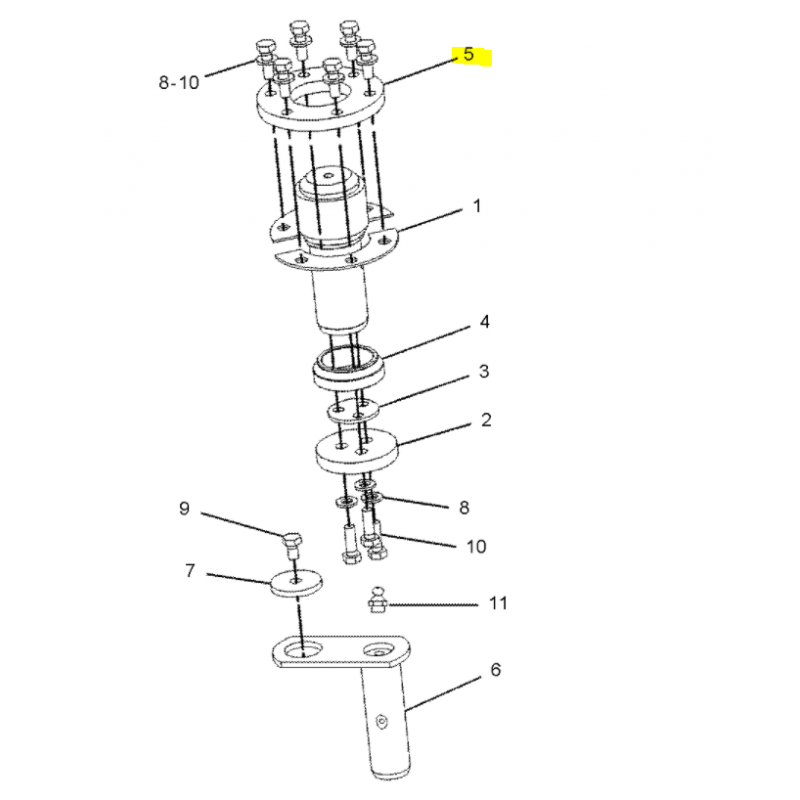 ШАРНИРНЫЙ ШТИФТ 50/70 / 125X163 ЗАРЯДНОЕ УСТРОЙСТВО CAT