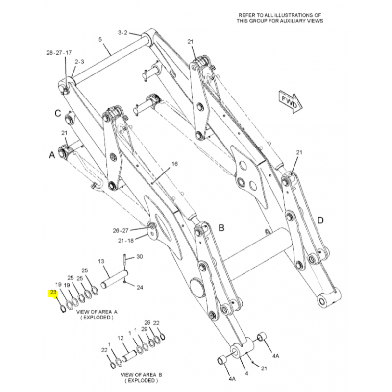 2MM ТОЛЩИНА СТОПОРНОГО КОЛЬЦА ЭКСКАВАТОР-ПОГРУЗЧИК CAT