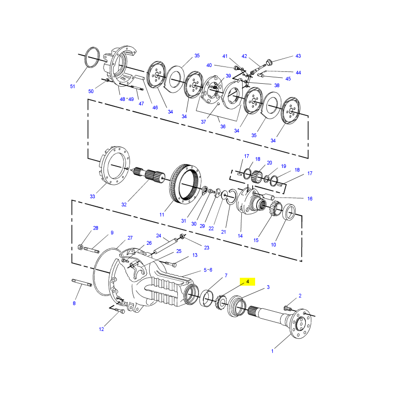 ЗАДНИЙ ПОДШИПНИК ПОЛУОСИ CAT ЭКСКАВАТОР-ПОГРУЗЧИК CVA