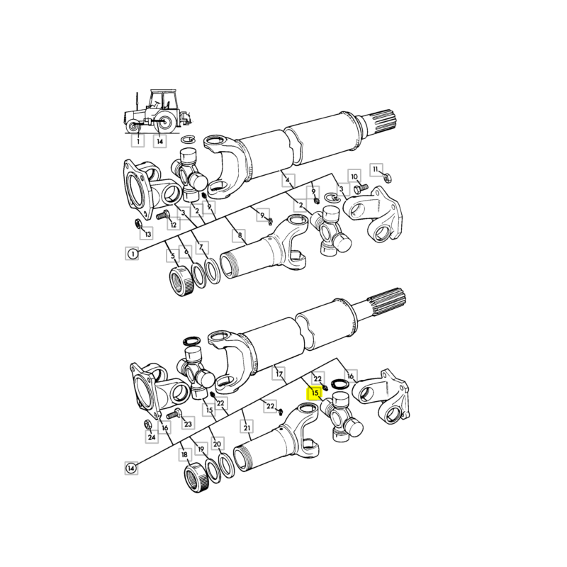 КАРДАННЫЙ ВАЛ JCB ЭКСКАВАТОР-ПОГРУЗЧИК