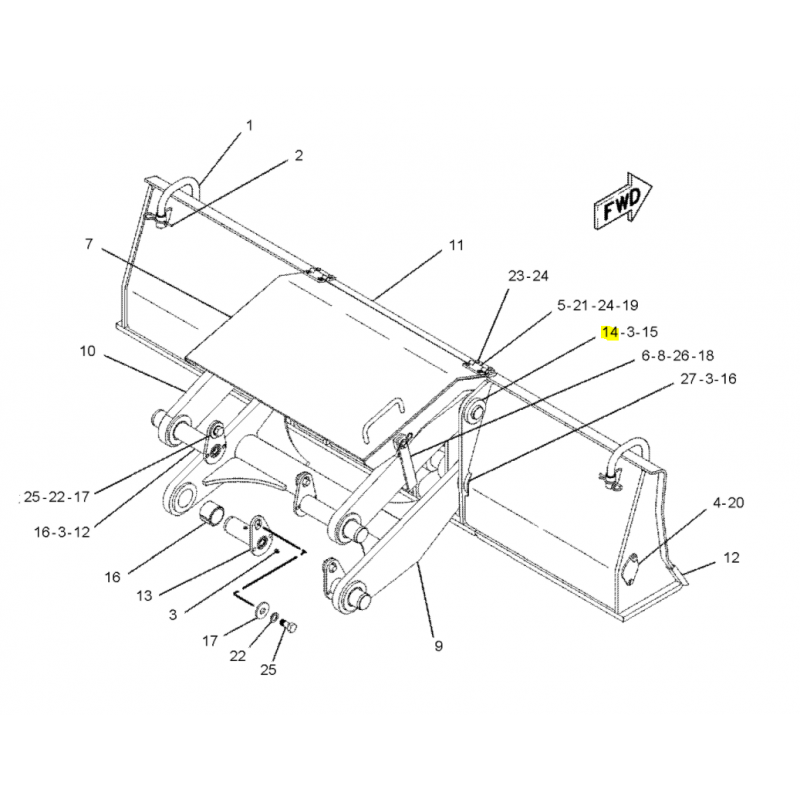 Штифт 50X135 плуг экскаватор CAT