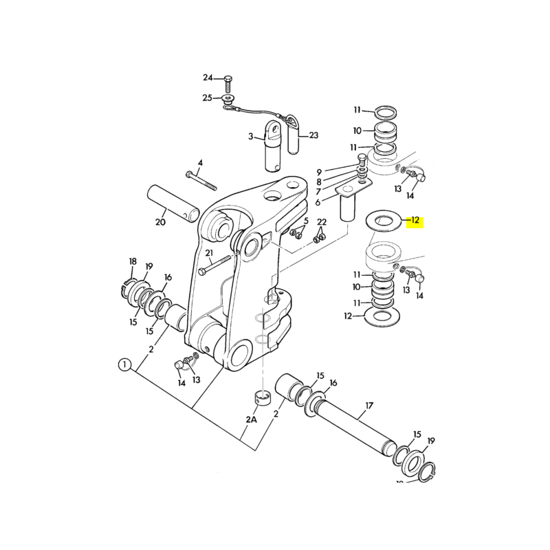 Шайба задней бабки 4MM экскаватор-погрузчик JCB